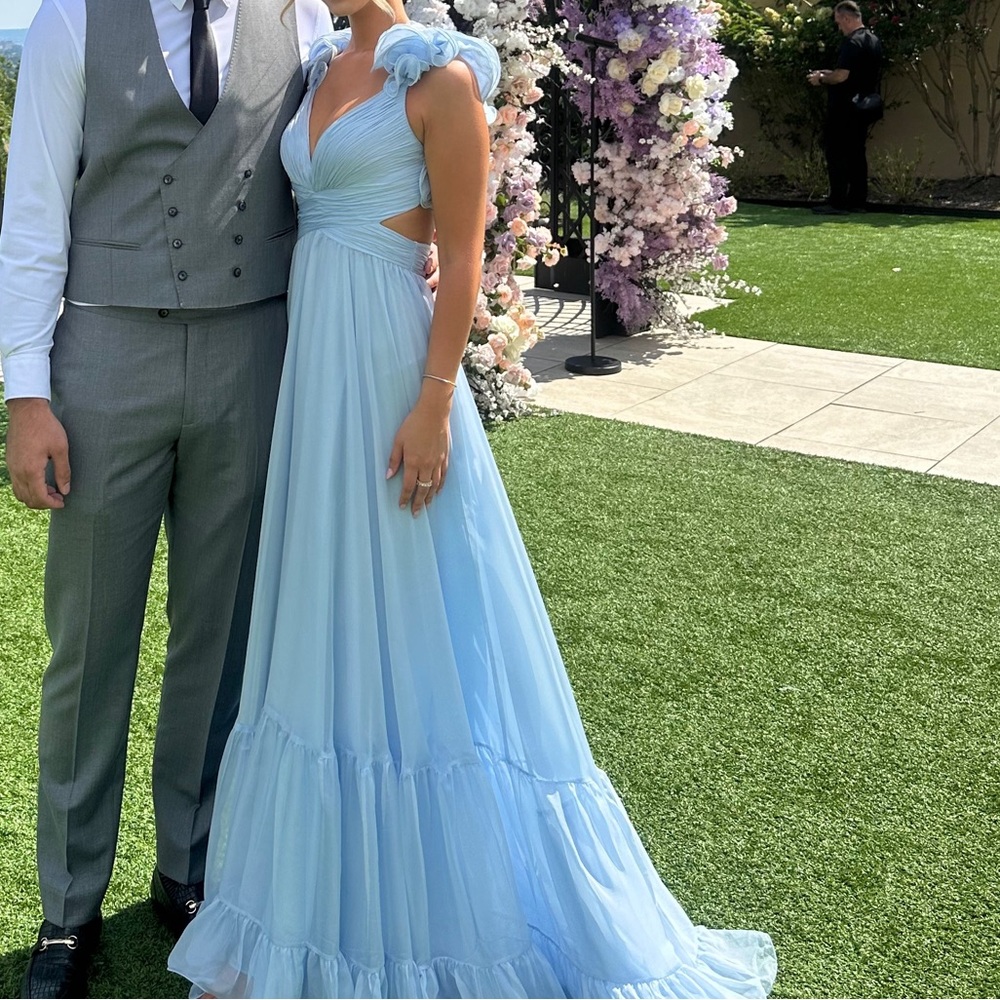 Mac Duggal Ruffle Gown